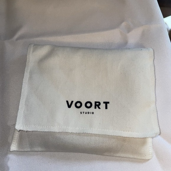 VOORT STUDIO Belgian Designer Mini Bag Sand Tan Purse Crossbody W Strap NEW $833 - Picture 12 of 16